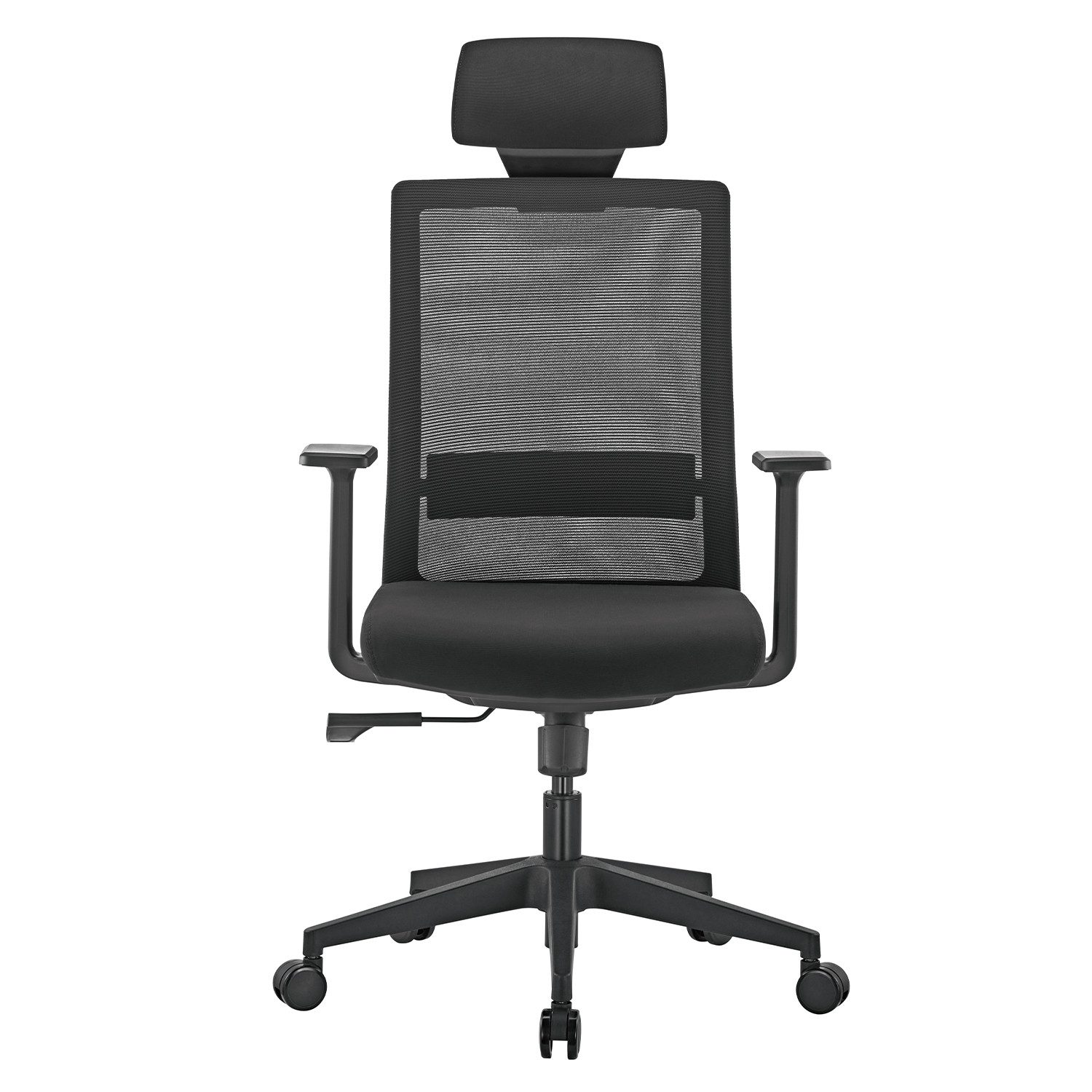 Ergo Office Schreibtischstuhl ER-425, Ergonomischer Bürostuhl verstellbar schwarz 150kg