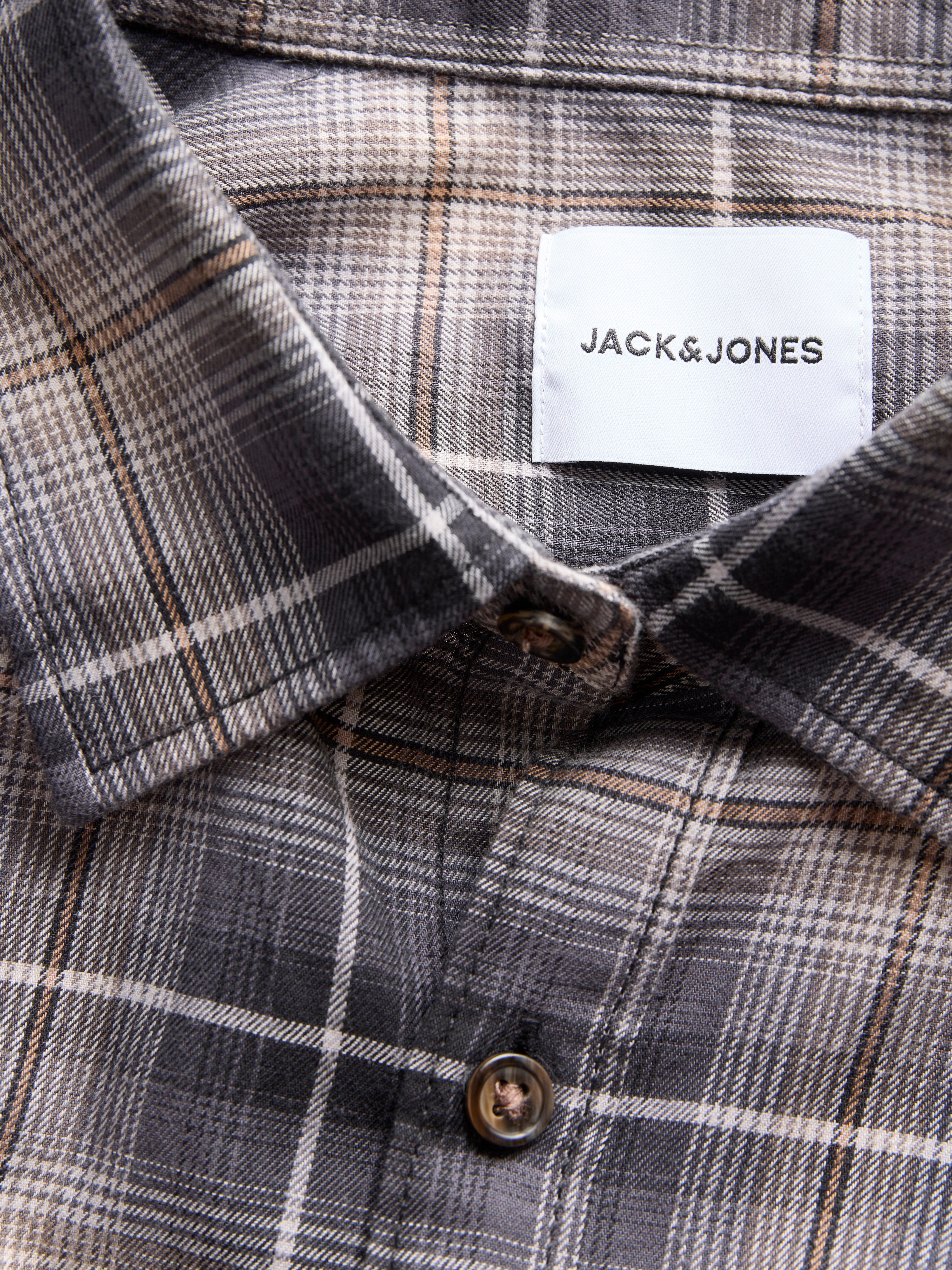 Jack & Jones Langarmhemd JJJAMES FLANNEL SHIRT L/S Baumwolle, regular fit