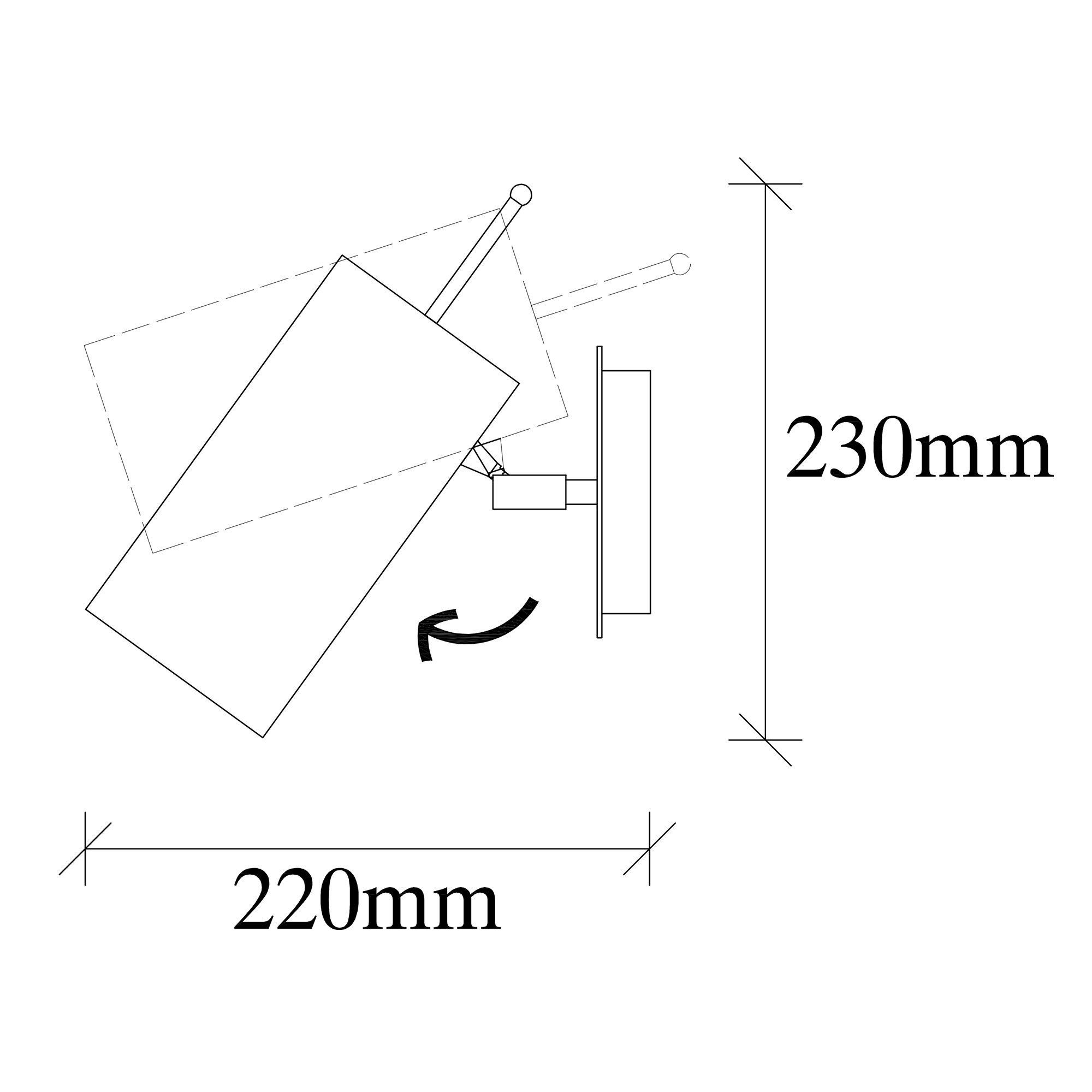 Opviq Wandleuchte Kem Antiquität, OPV, Metallkörper x cm, 22 9