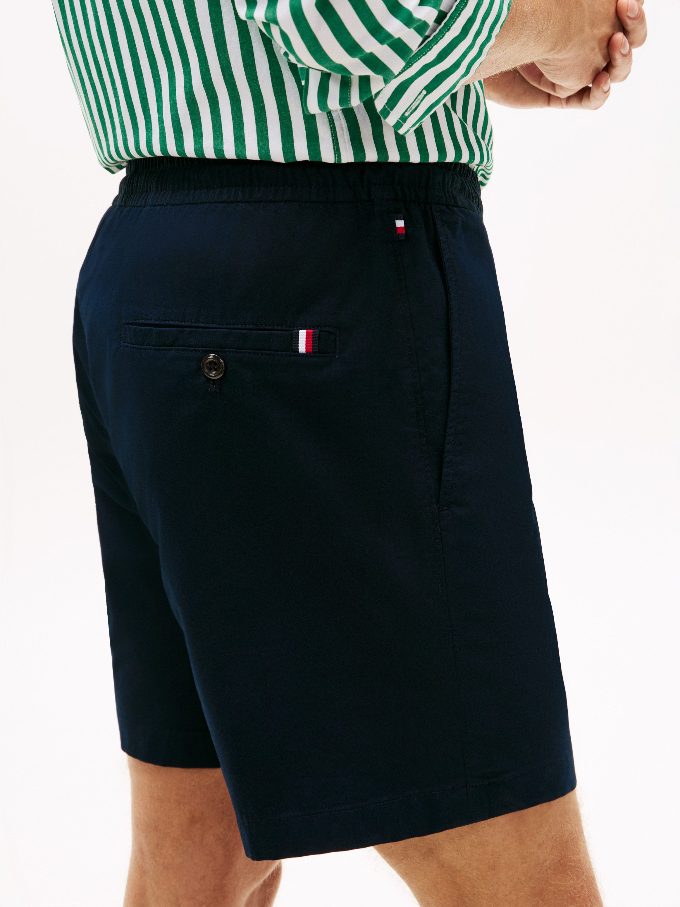 Tommy Hilfiger Shorts DOVER POPLIN aus Paper-Touch-Baumwolle, elastischer Bund