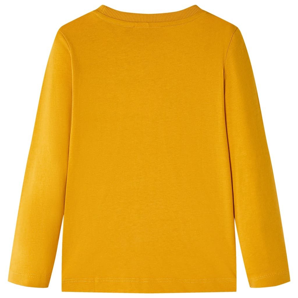 vidaXL Langarmshirt Kinder-Langarmshirt Ocker 116