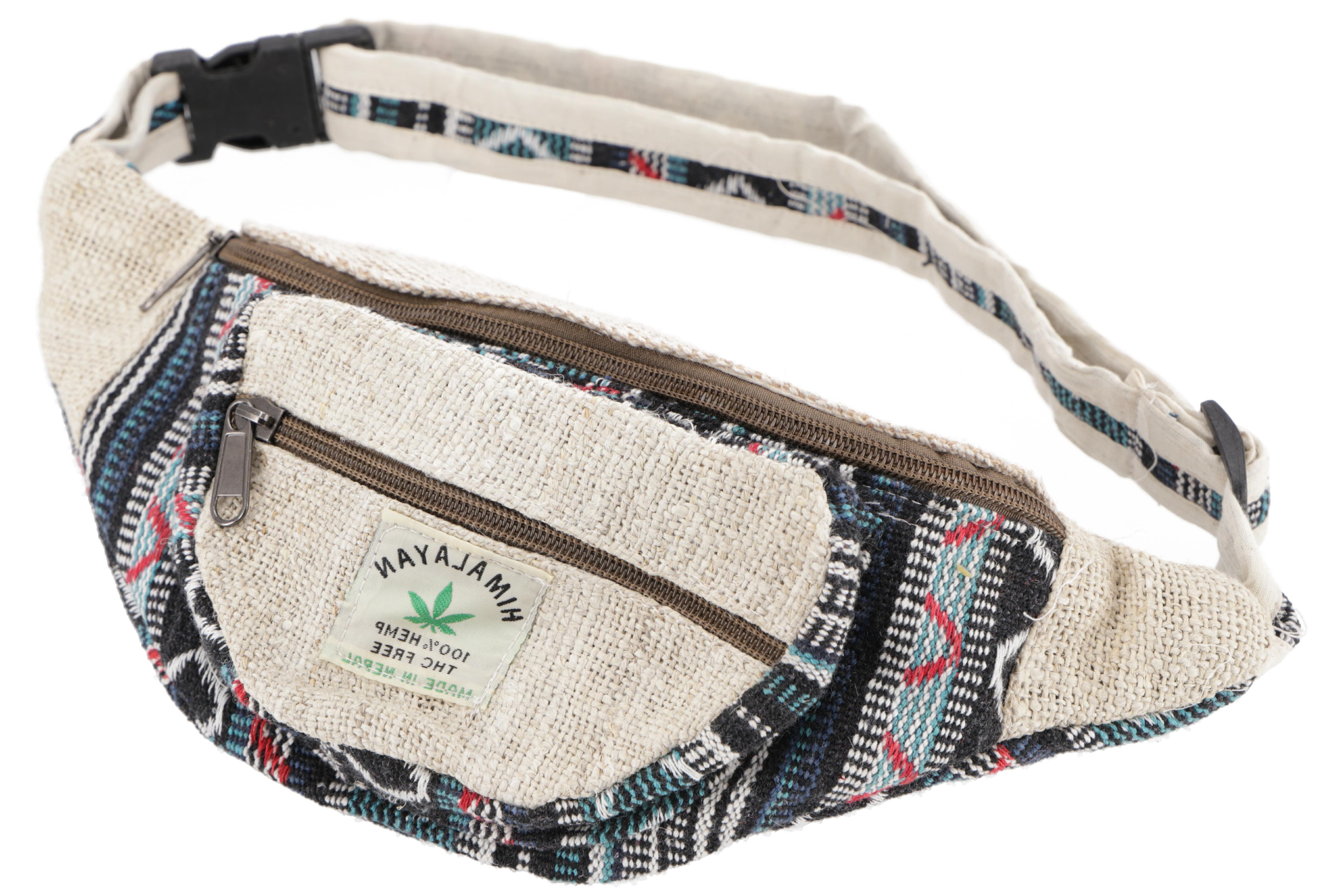 Guru-Shop Gürteltasche Praktische Hanf Gürteltasche, Ethno..