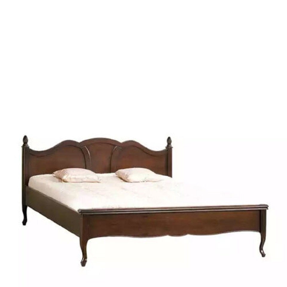 JVmoebel Bett Klassisch Bett Design Holz Betten Polster Schlafzimmer Möbel 160x200 (1-tlg., Nur Bett), Made in Europe Braun