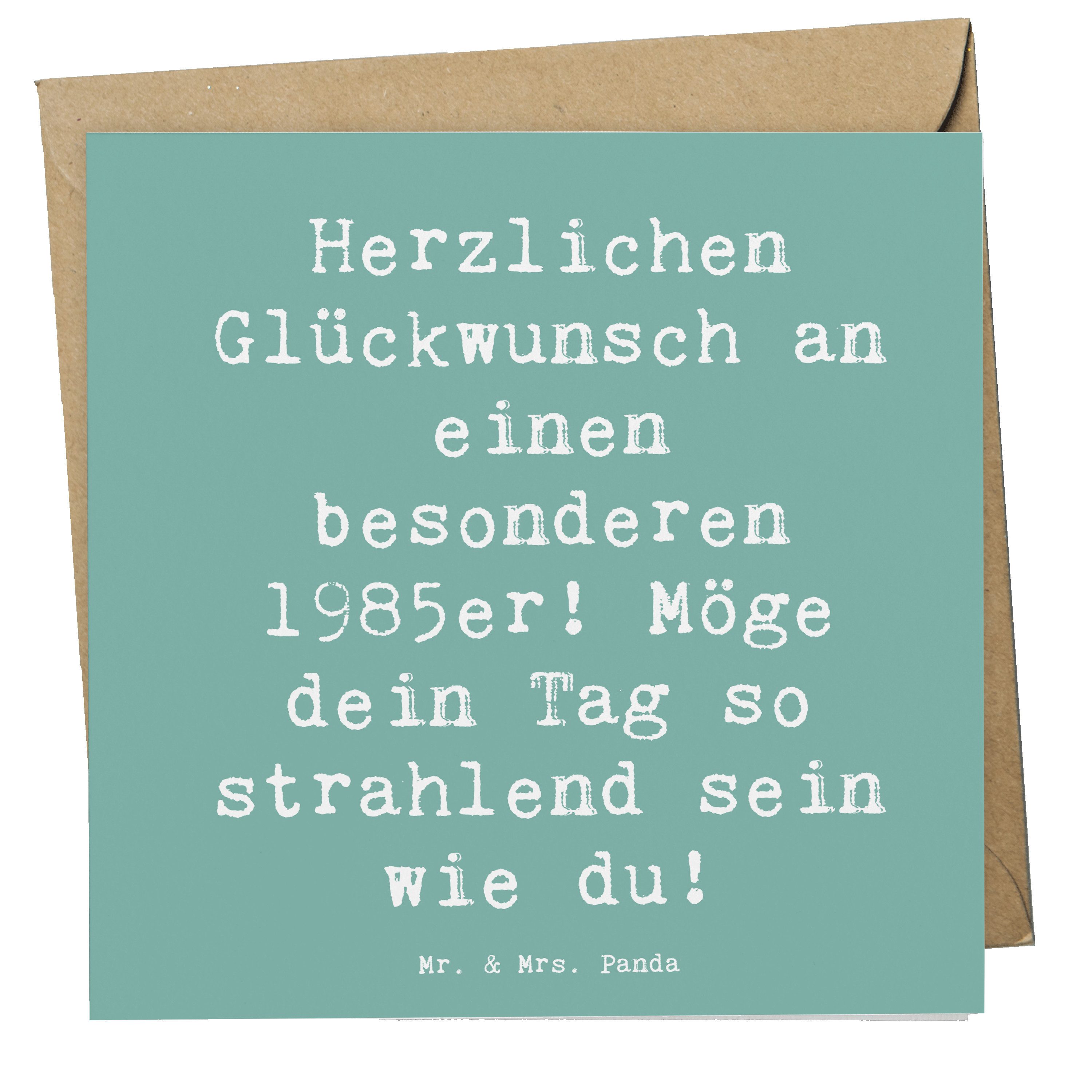 Grußkarte 1985 Geburtstag - Meeresbrise - Geschenk, emotionales Geschenk, Alter