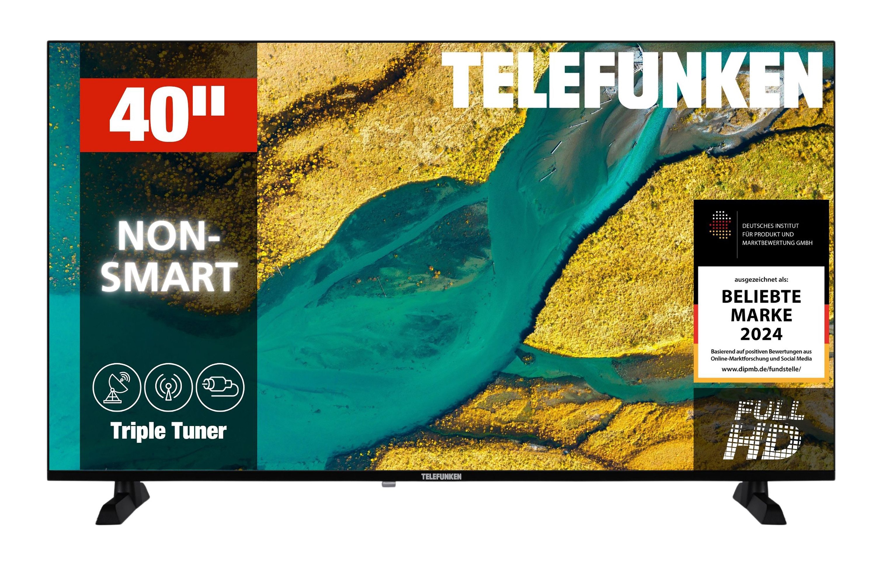 Telefunken XF40P900S LCD-LED Fernseher (100 cm/40 Zoll, Full HD, Triple-Tuner, USB-Mediaplayer)