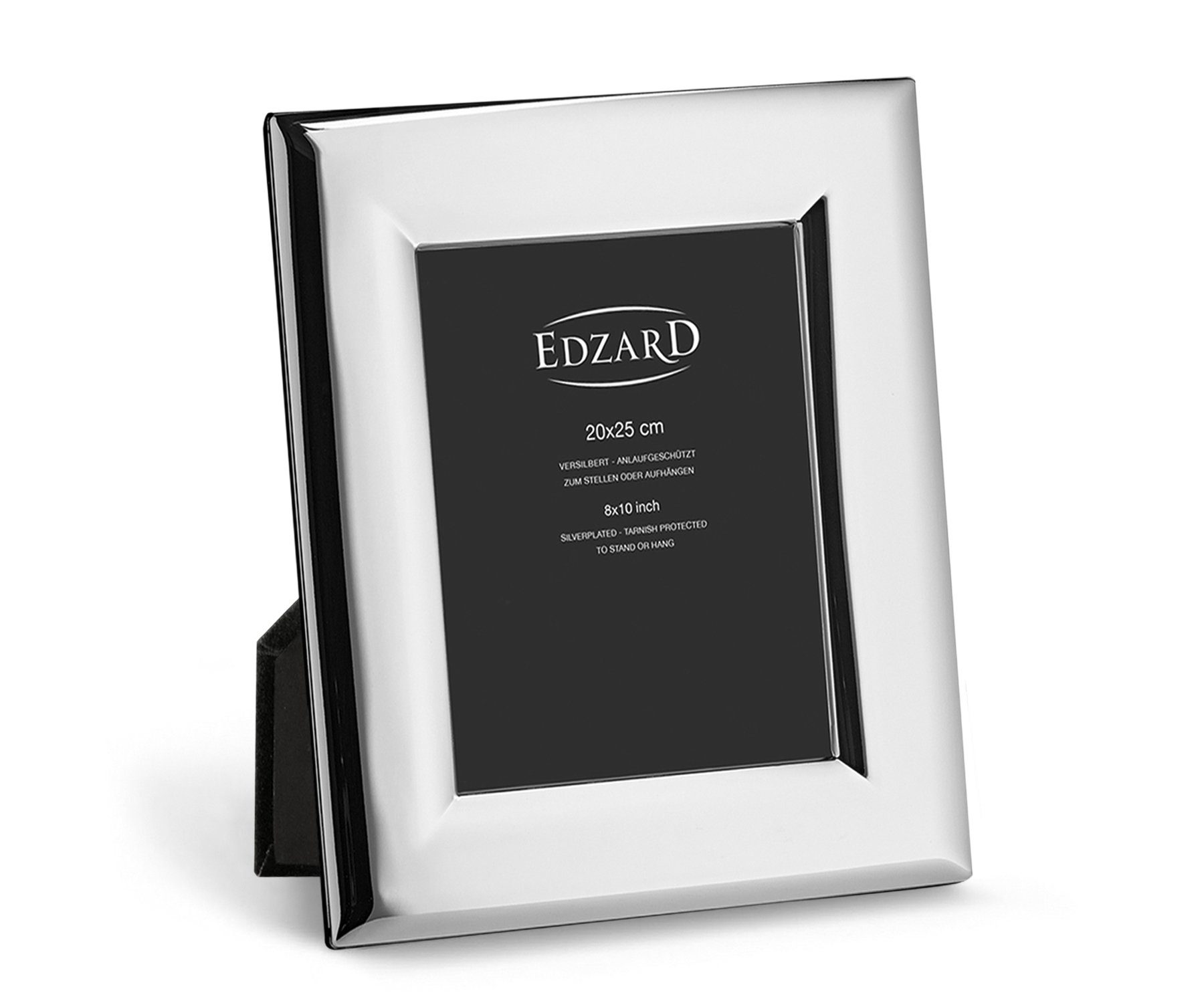 EDZARD Bilderrahmen Positano, für 20x25 anlaufgeschützt cm & - versilbert Foto edel