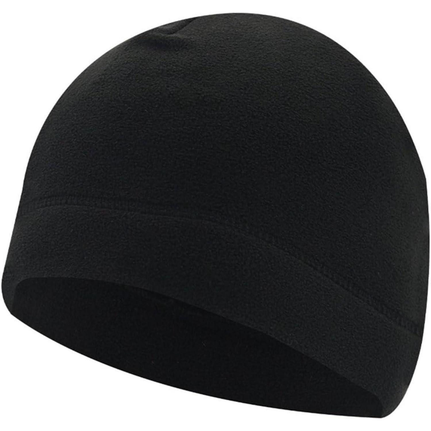 LuxusKollektion Fleecemütze Wintermütze Damen Herren Fleece Ski Beanie Einheitsgröße M Schwarz