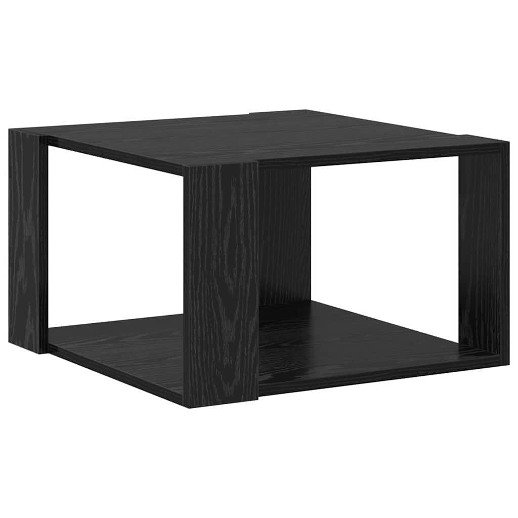 vidaXL Couchtisch Couchtisch Schwarz Eichen-Optik 51,5 x 51,5 x 30 cm (1-St)