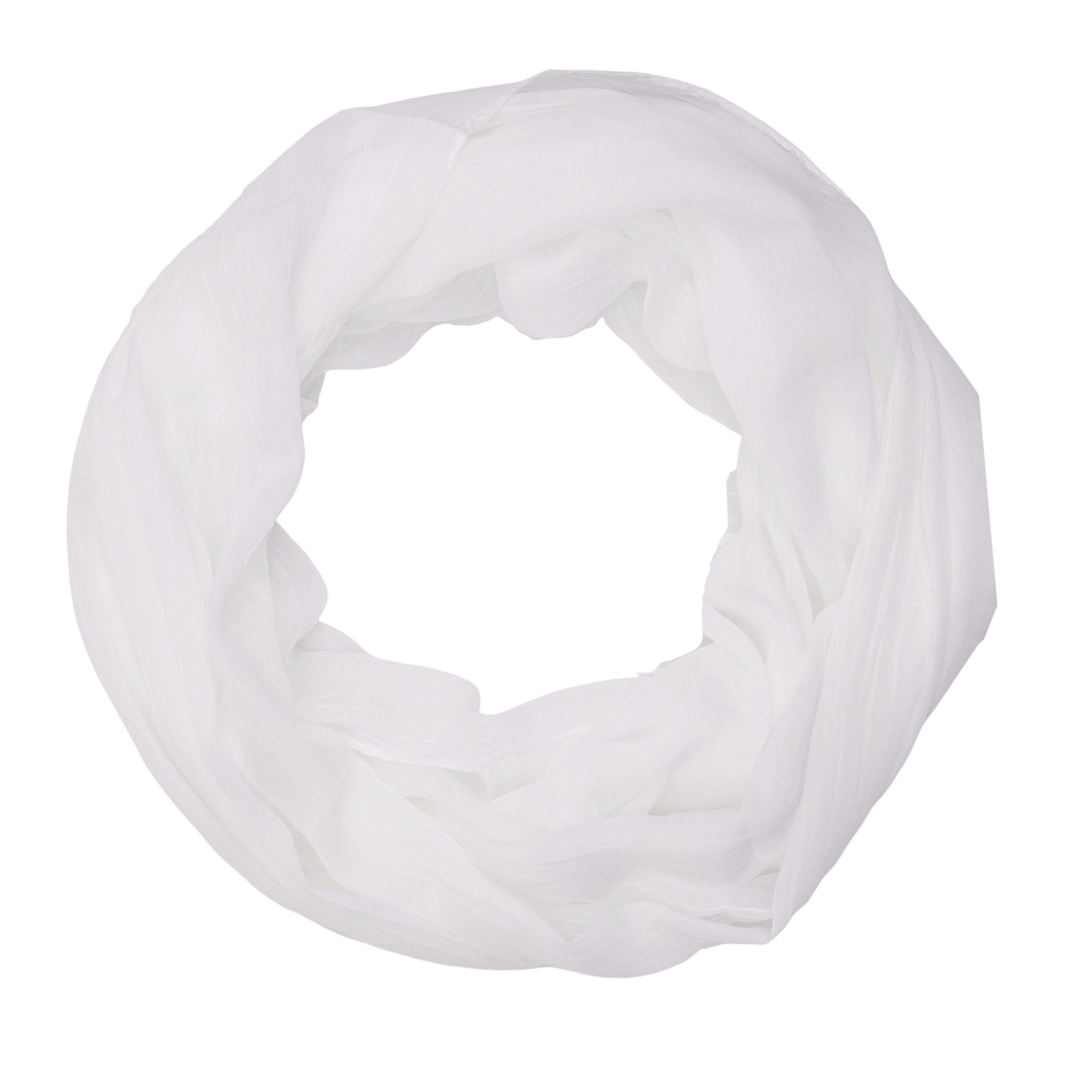 MIRROSI Loop Damen Schal mit Blümchen-Muster Weich, (zweimal um den Hals wickelbar, ca.45x75cm), Damen Halstuch ideal für Frühling, Sommer oder Herbst