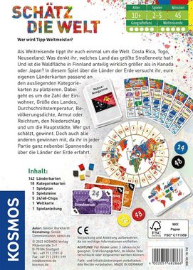 Kosmos Spiel, Brettspiel Schätz die Welt, Made in Germany