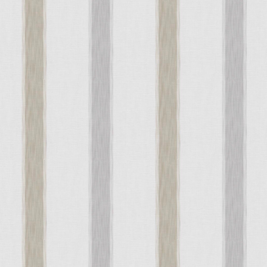 Vorhang Bandolo, Neutex for eleganter leinen you!, Multifunktionsband Längsstreifen halbtransparent, silberfarben St), weiß (1