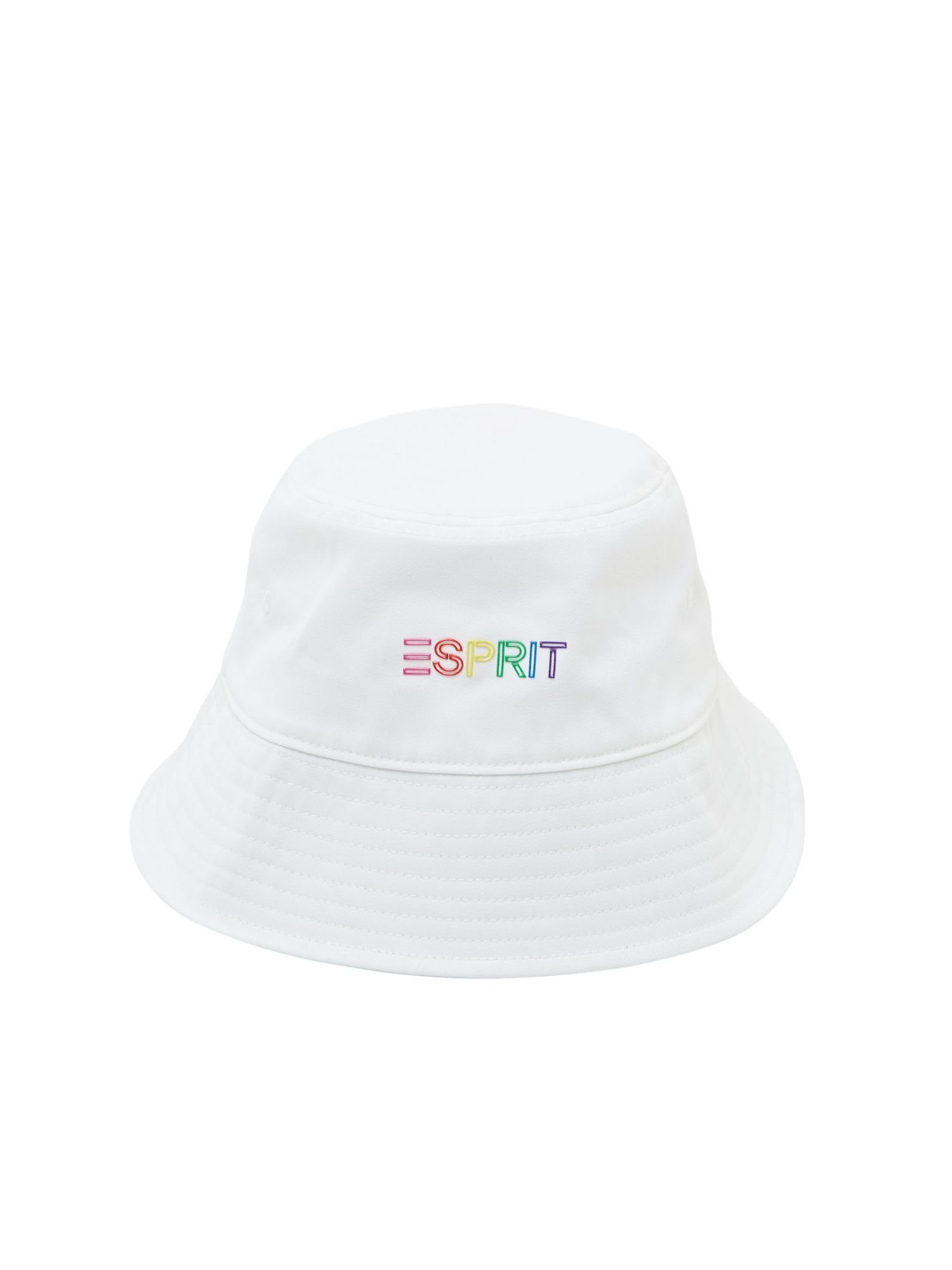 Esprit Baseball Cap Bucket Hat aus Twill mit Applikation WHITE