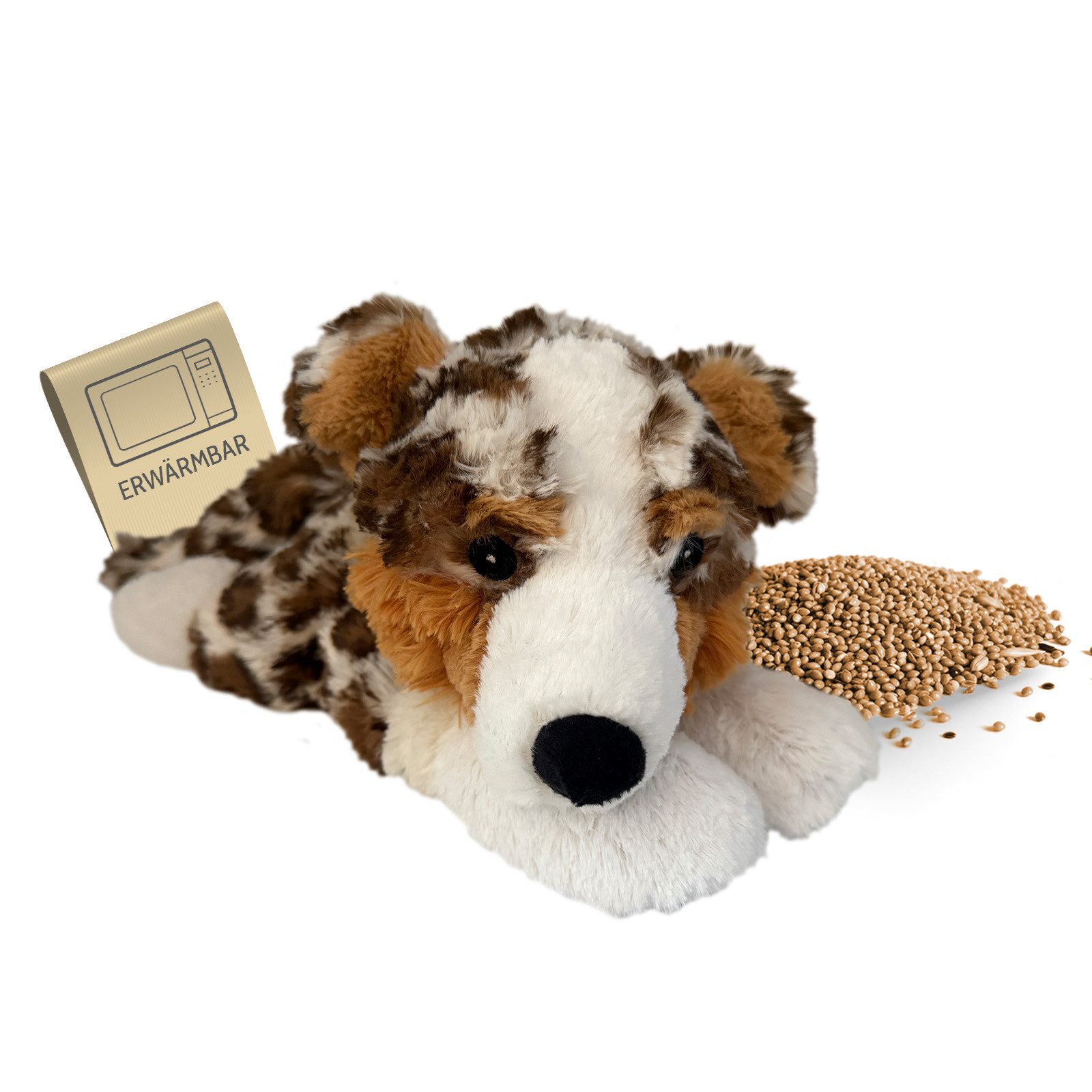 Habibi Plush Wärmekissen Habibi Plush Wärmetier Stofftier Australian Shepherd 2047