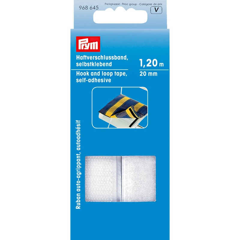 Klettband Klettband selbstklebend 20 mm, Prym, 1,2 m lang