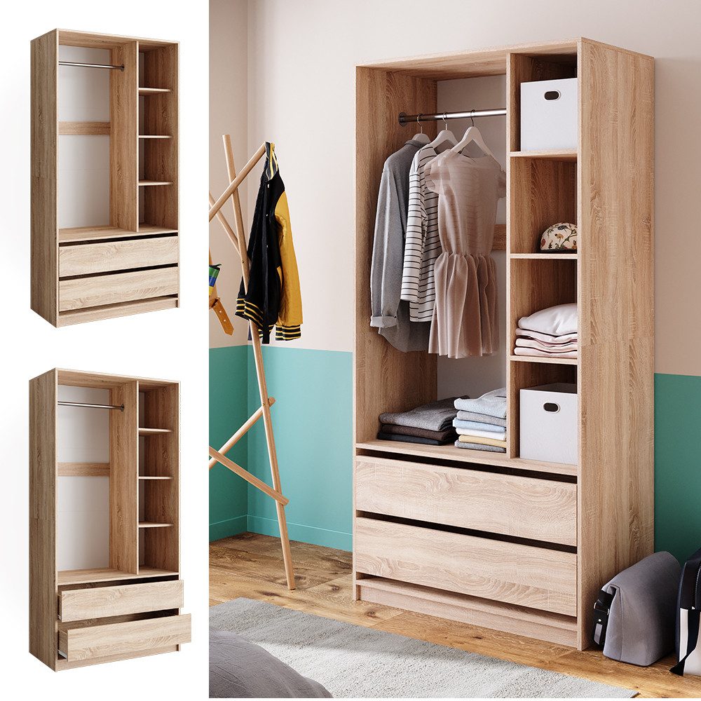 Vicco Kleiderschrank Elmo, Sonoma, 100 x günstig online kaufen