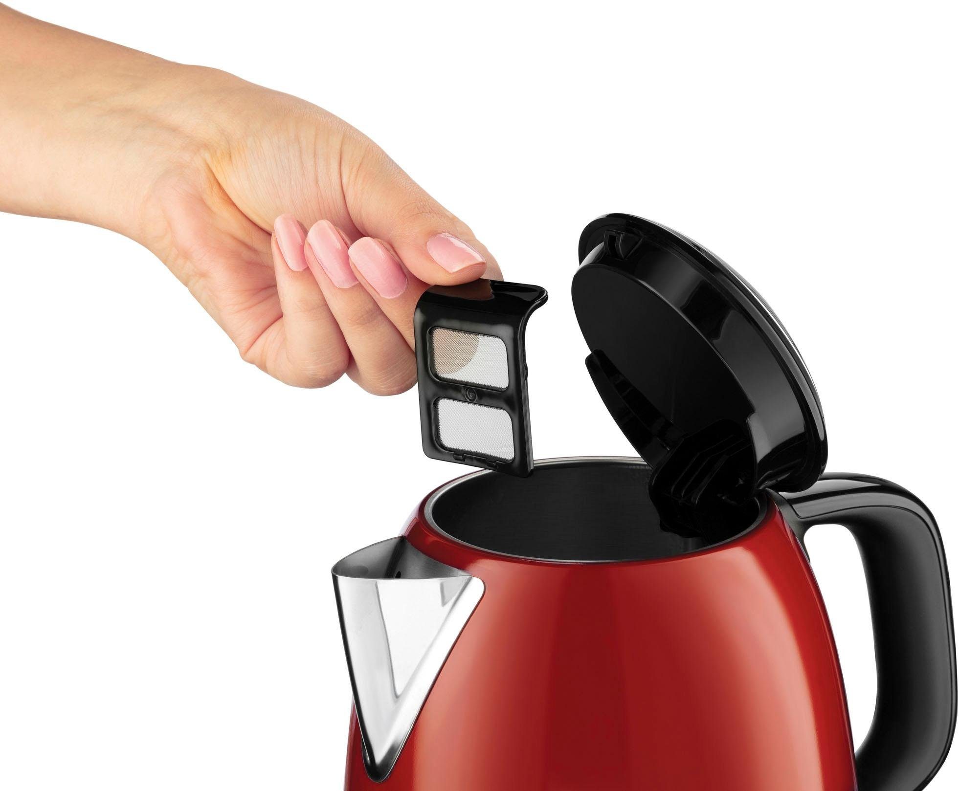 RUSSELL HOBBS Wasserkocher Colours Plus rot 24992-70, 1 l, 2400 W – Bild 4 von 5