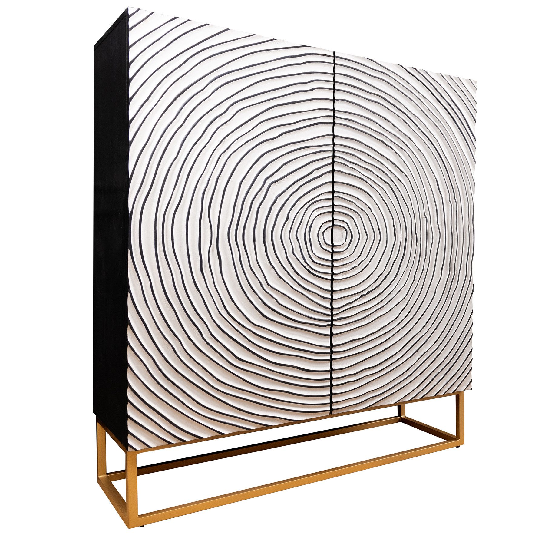 riess-ambiente Highboard ZEN CIRCLES 120cm weiß günstig online kaufen