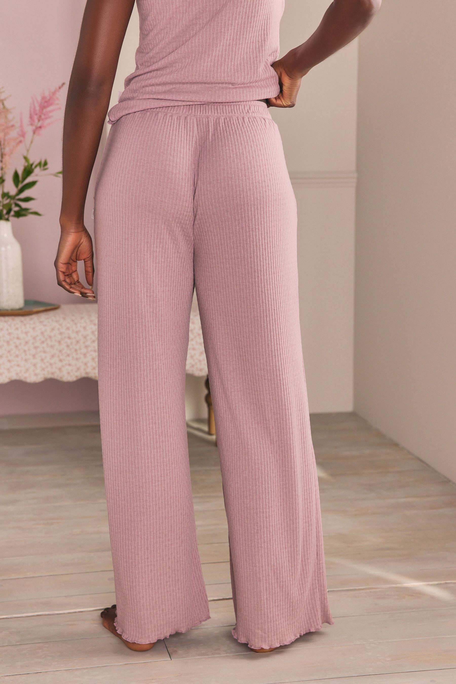 LAURA ASHLEY Palazzohose Laura Ashley gerippte günstig online kaufen