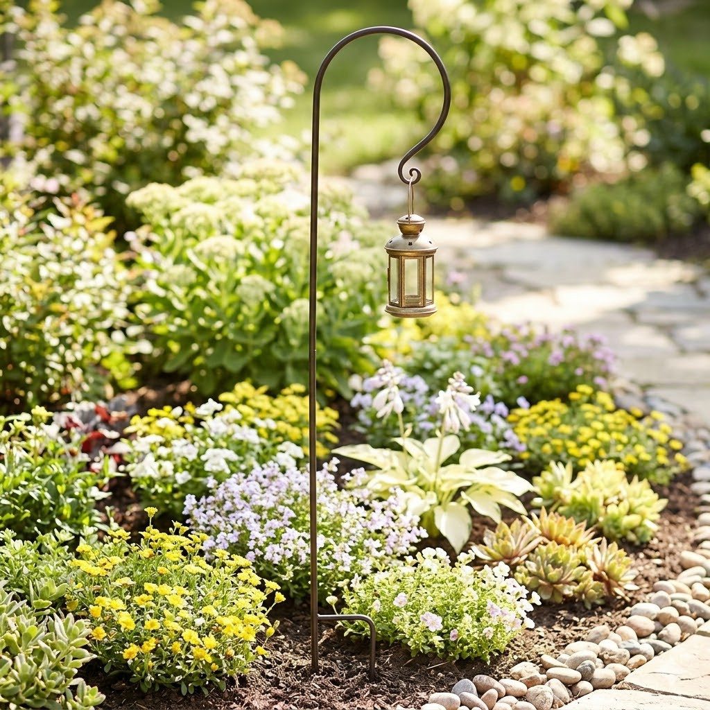 Selle San Marco Gartenstecker Bischofsstab aus Metall – Stilvolle Aufhängung für Garten & Balkon (1-St) zum stecken