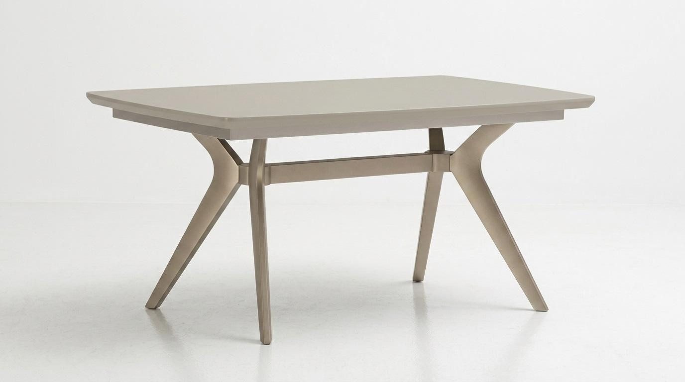 JVmoebel Esszimmer-Set Esstisch 4x Stühle Sideboard Spiegel Modern Beige, (7-St), Made in Europa