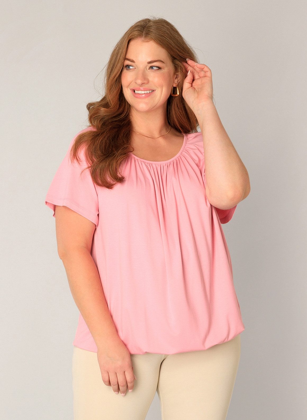 Base Level Curvy Ballonshirt Yoni Große Größen