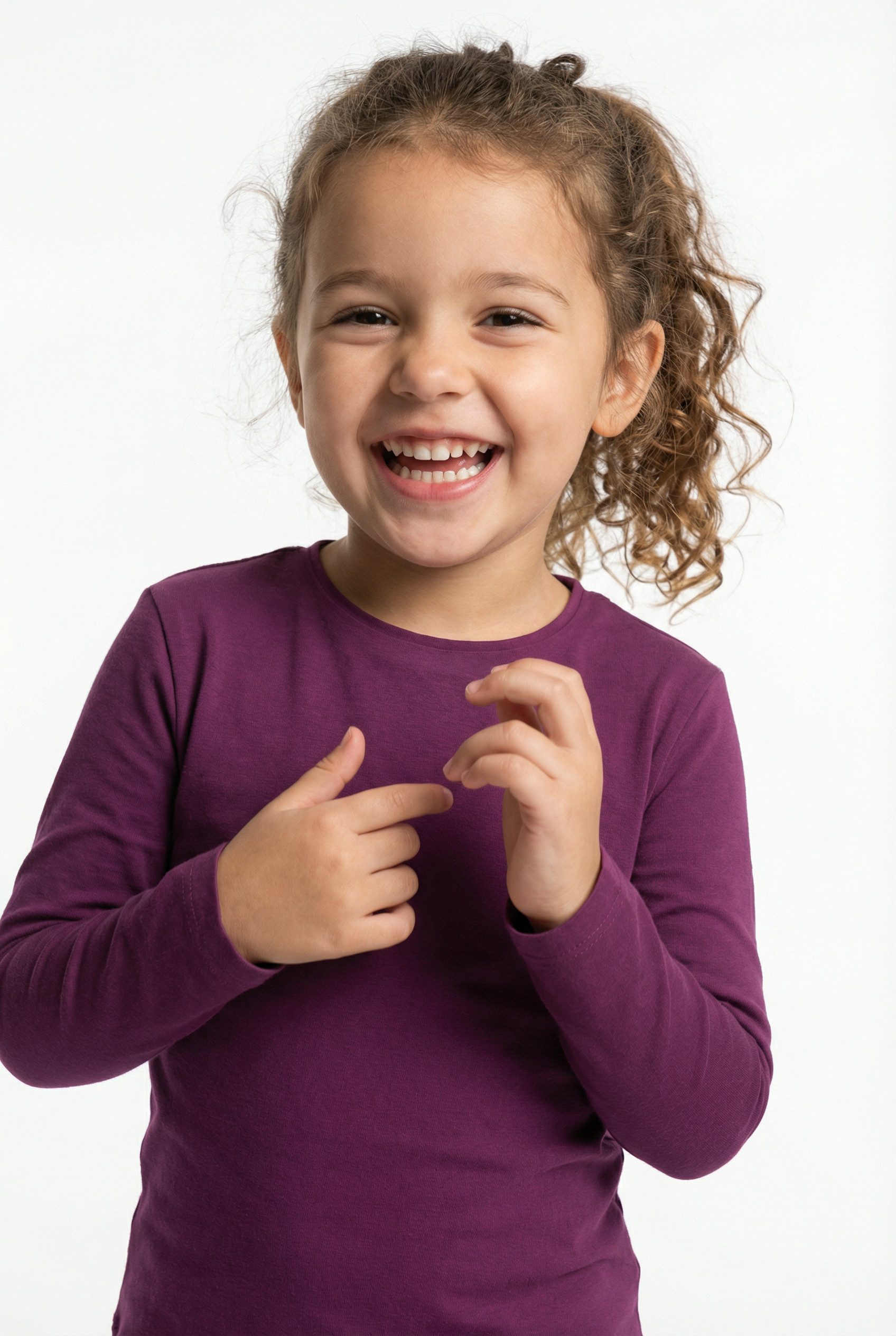 happy girls Langarmshirt in Basic-Form