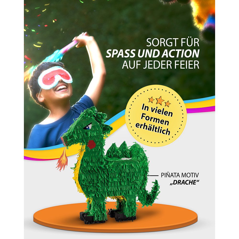Party Factory Pinata Pinata Drache, stabil