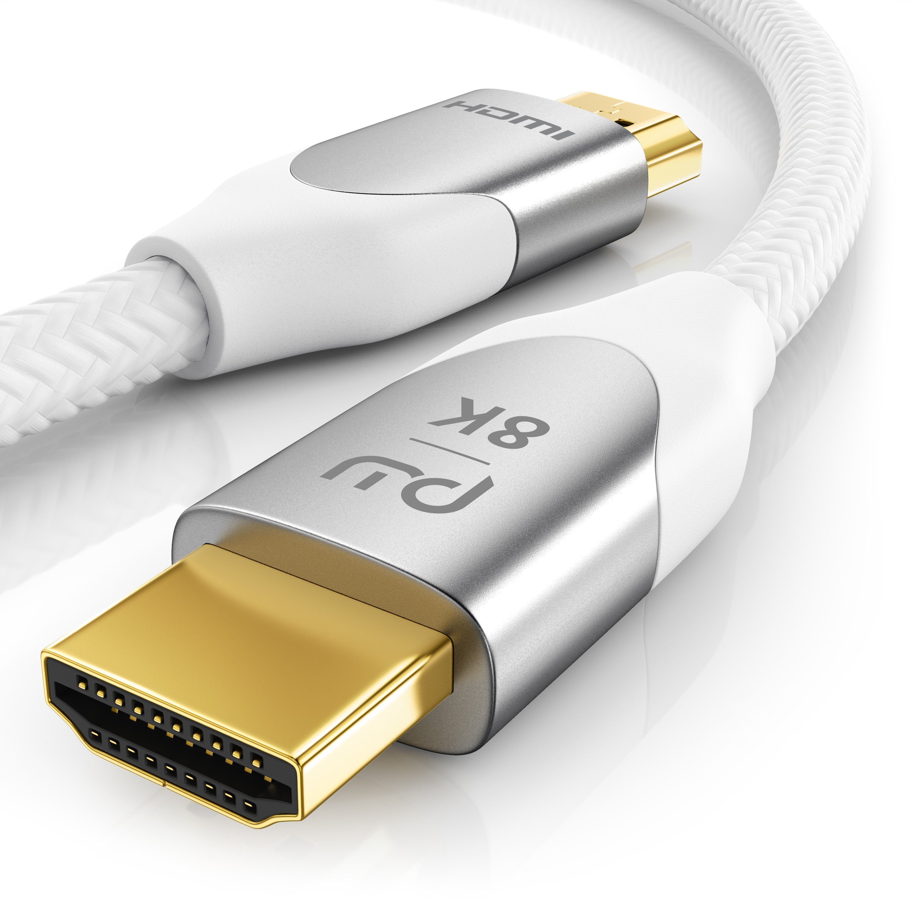 Primewire HDMI-Kabel, 2.1, HDMI Typ A (50 cm), 8K, Premium, Nylonummantelung, 7680 x 4320 @ 120 Hz mit DSC - 0,5m