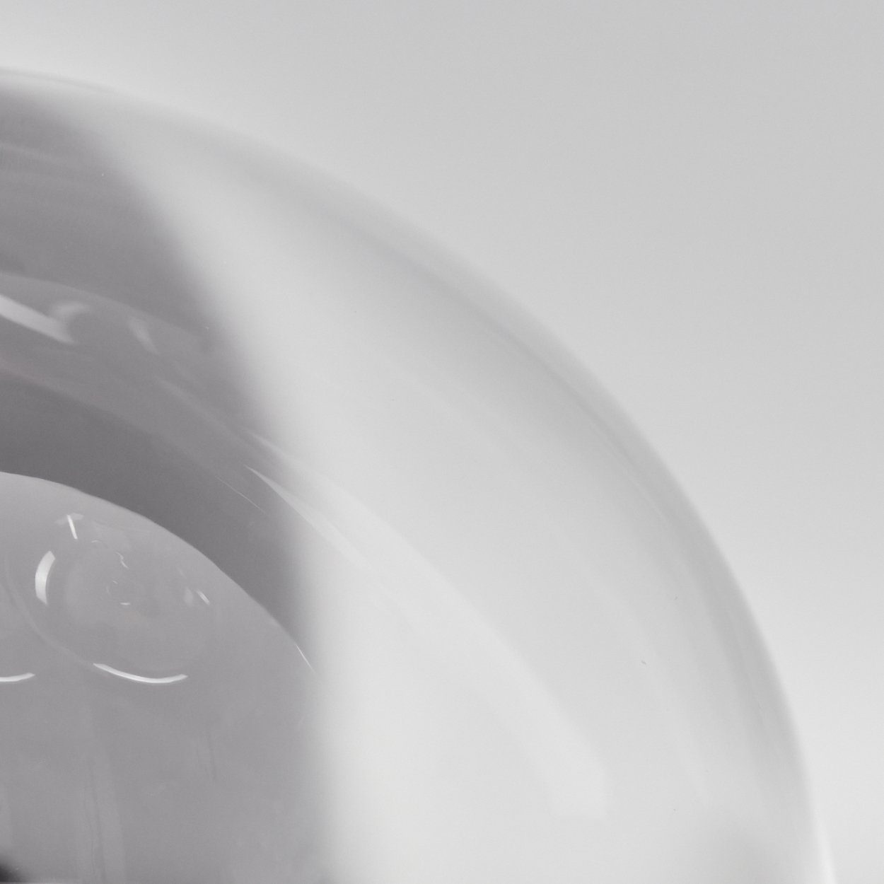hofstein Deckenleuchte Deckenlampe aus Metall/Glas Leuchtmittel, Leuchtmittel Retro-Design ohne in x Schwarz/Rauchfarben/Klar, aus Leuchte Glas, ohne 4 G9 LED, im
