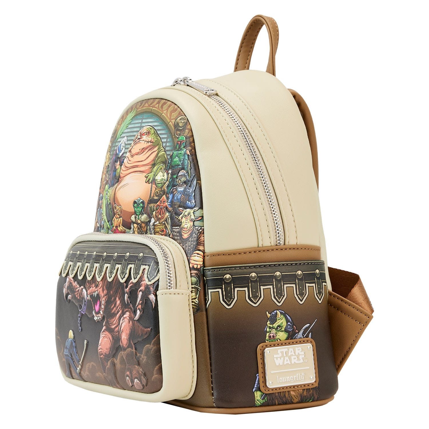 Loungefly Minirucksack Star Wars by Loungefly Rucksack 40th Anniversary Jabbas Palace (1-tlg), hochwertig und detailliert