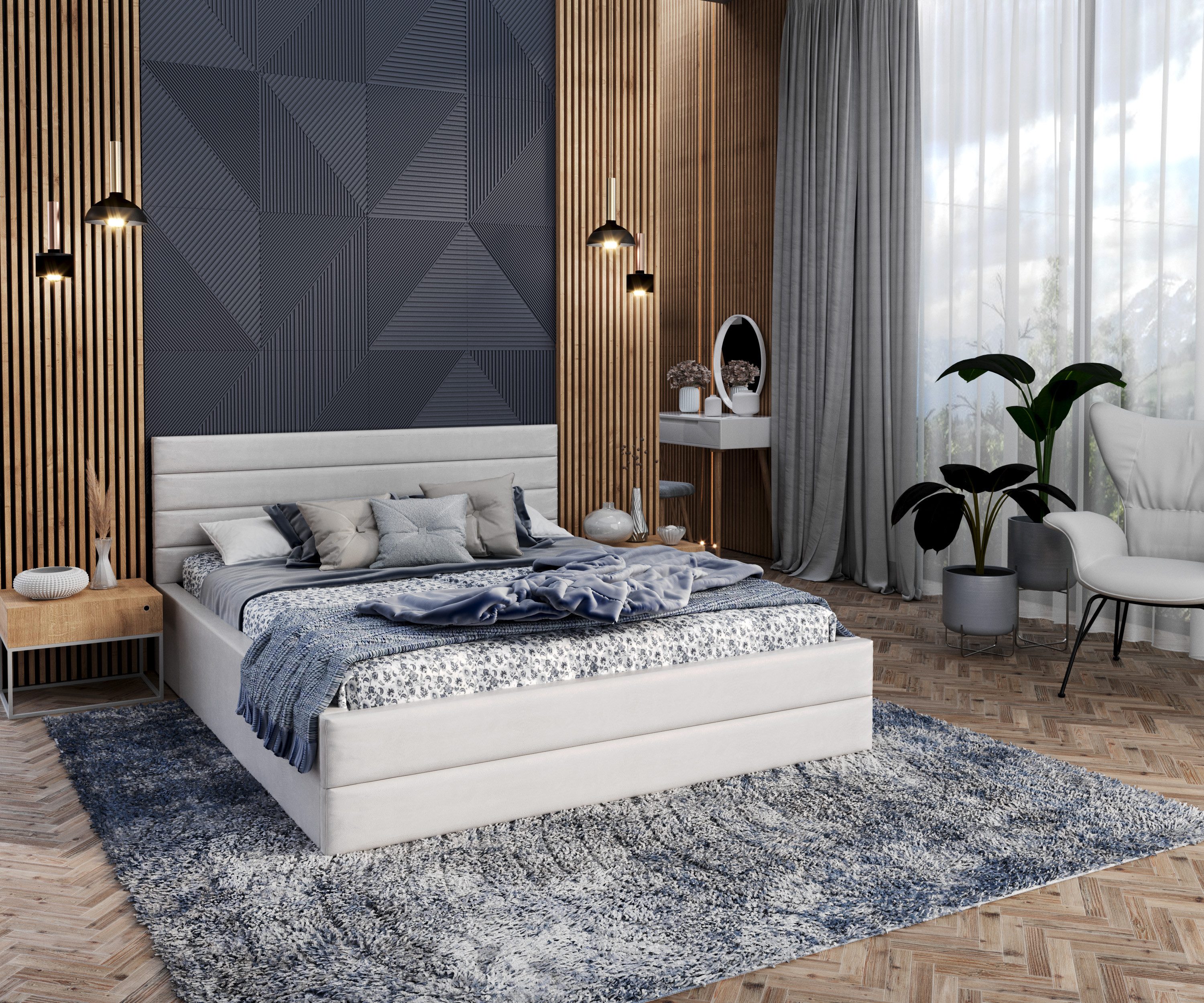 FDM Polsterbett Bettrahmen Bettgestell 90x200, 120x200, günstig online kaufen