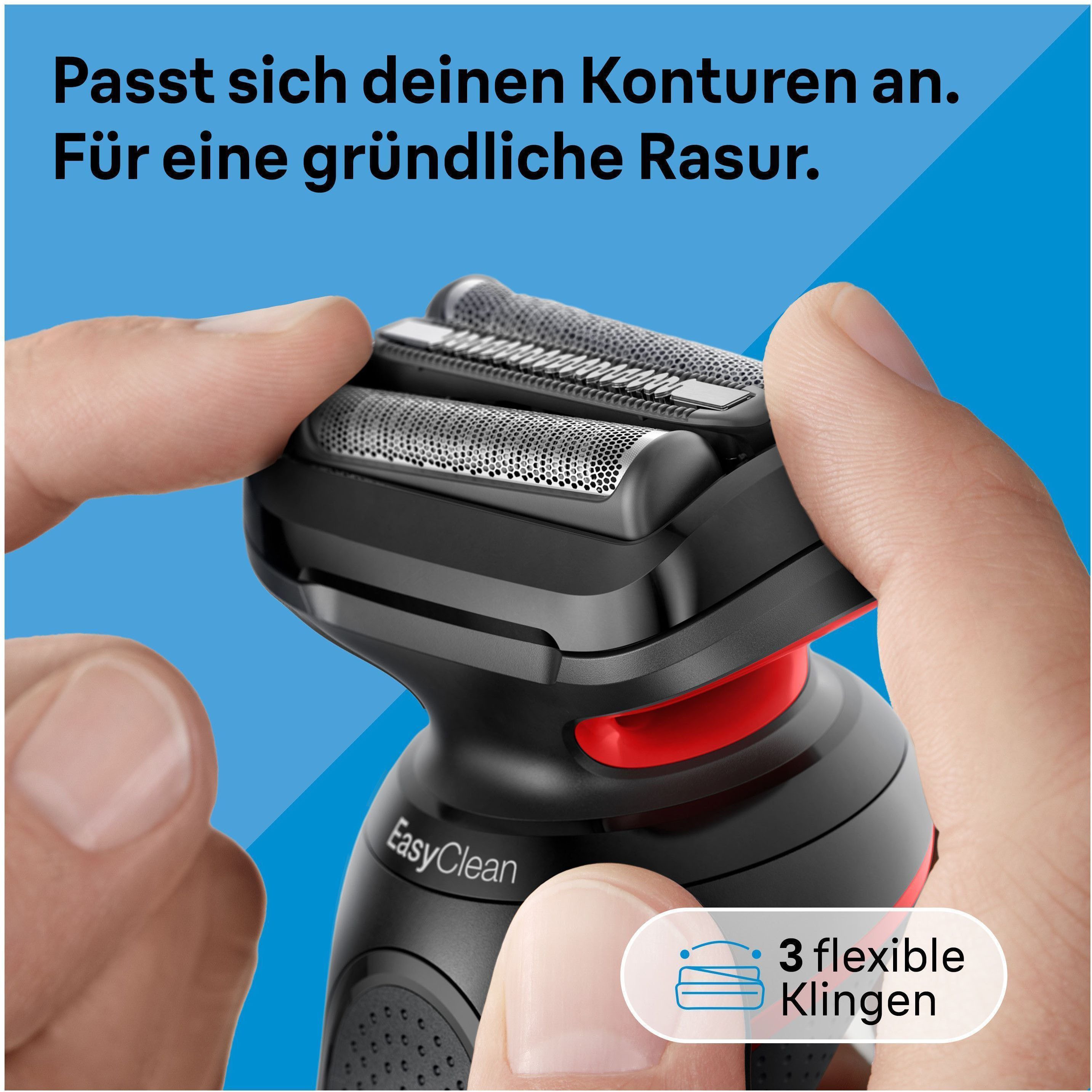 Braun Elektrorasierer Series 5 51-R1000s, EasyClean, Wet&Dry