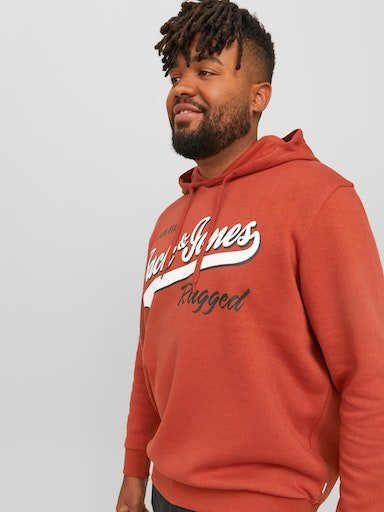 Jack & JJELOGO SWEAT Kapuzensweatshirt NOOS COL HOOD 2 Jones cinnabar PlusSize 23/24 PLS