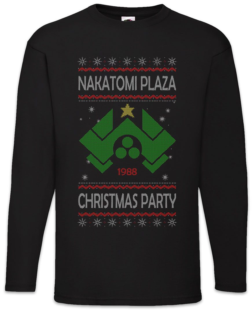 Langarmshirt Nakatomi Plaza Christmas Langarm T-Shirt Merry Hard Santa Die Langsam