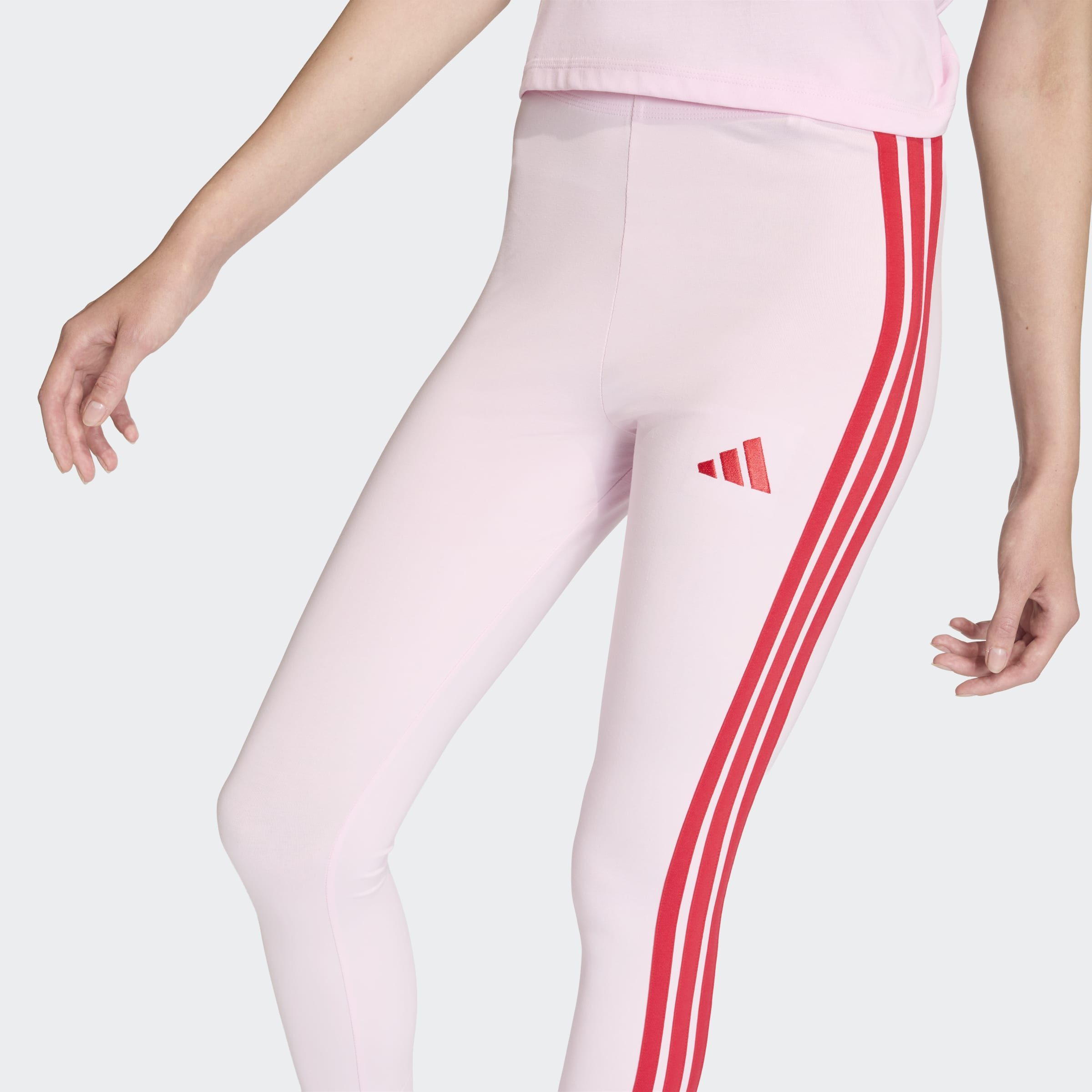 adidas Sportswear Trainingstights ESSENTIALS 3-STREIFEN COTTON sportlicher Look mit 3-Streifen, aus Baumwolle und Elasthan