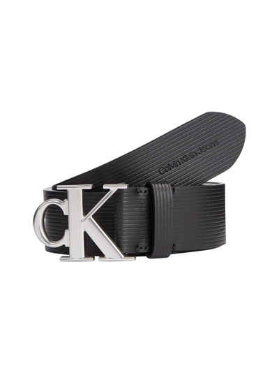 Calvin Klein Jeans Ledergürtel ROUND MONO PLAQUE LTHR BELT 40MM