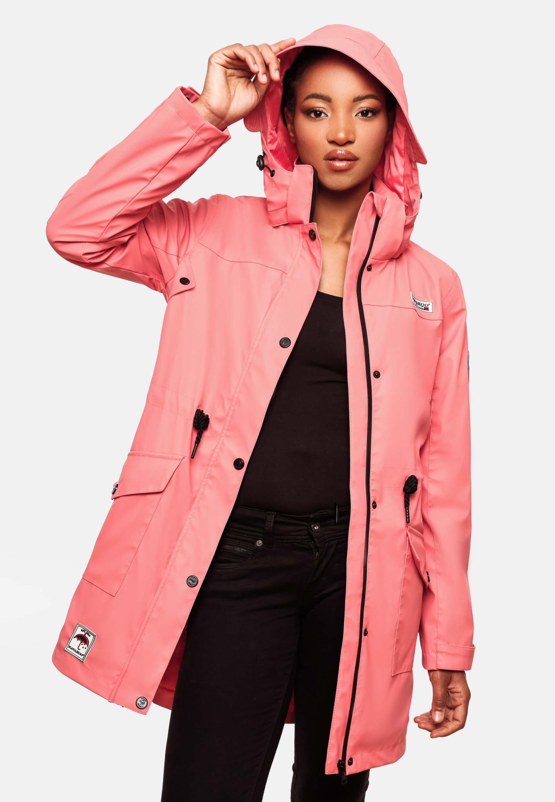 Outdoor Regenmantel Deike Outdoorjacke Damen coral modischer Navahoo