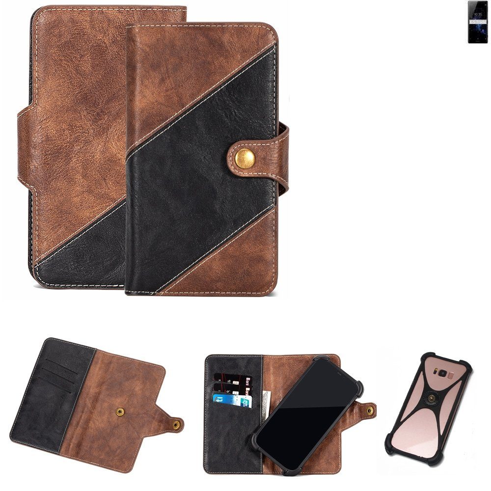 K-S-Trade Handyhülle für Sony Xperia XZ2, Handy Hülle Schutz Hülle Schutzhülle Bookstyle Case Handy Cover