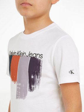 Calvin Klein Jeans T-Shirt PLACED BRUSHSTROKES T-SHIRT