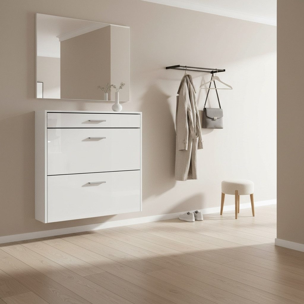 InnoFurn Schuhschrank Roma Air Maße: Schuhschrank (BxHxT): 89 x 87 x 23 cm
