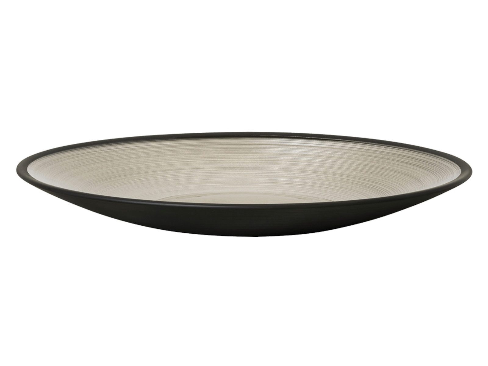 Rosenthal Schale Glass Bowls Black Schale flach 25 cm, Glas, (Schüsseln & Schalen)