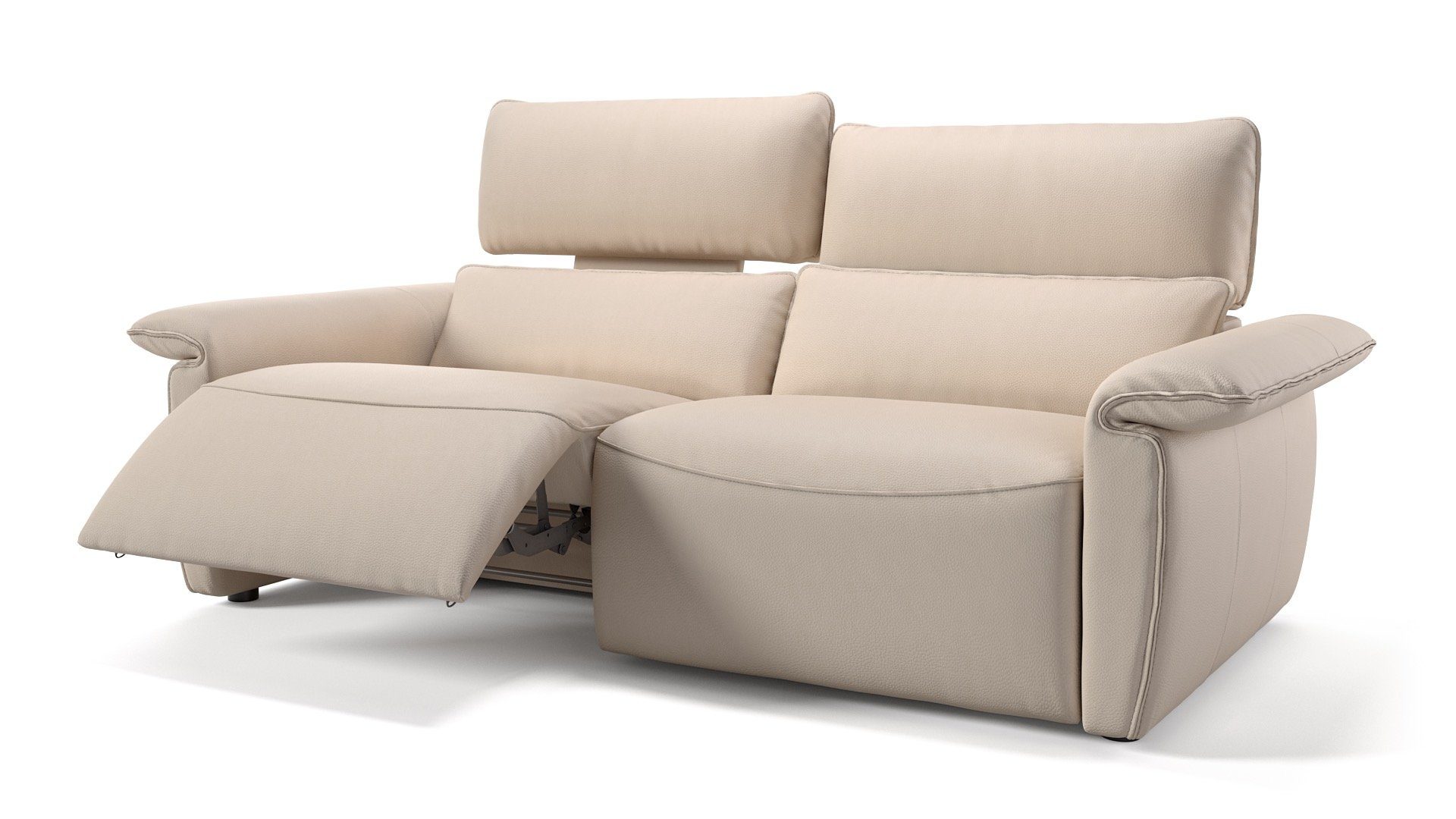 Sofanella 3-Sitzer Leder MERIDA, Relaxcouch, Designersofa, Designer Sofa, 3er Couch, Sofagarnitur