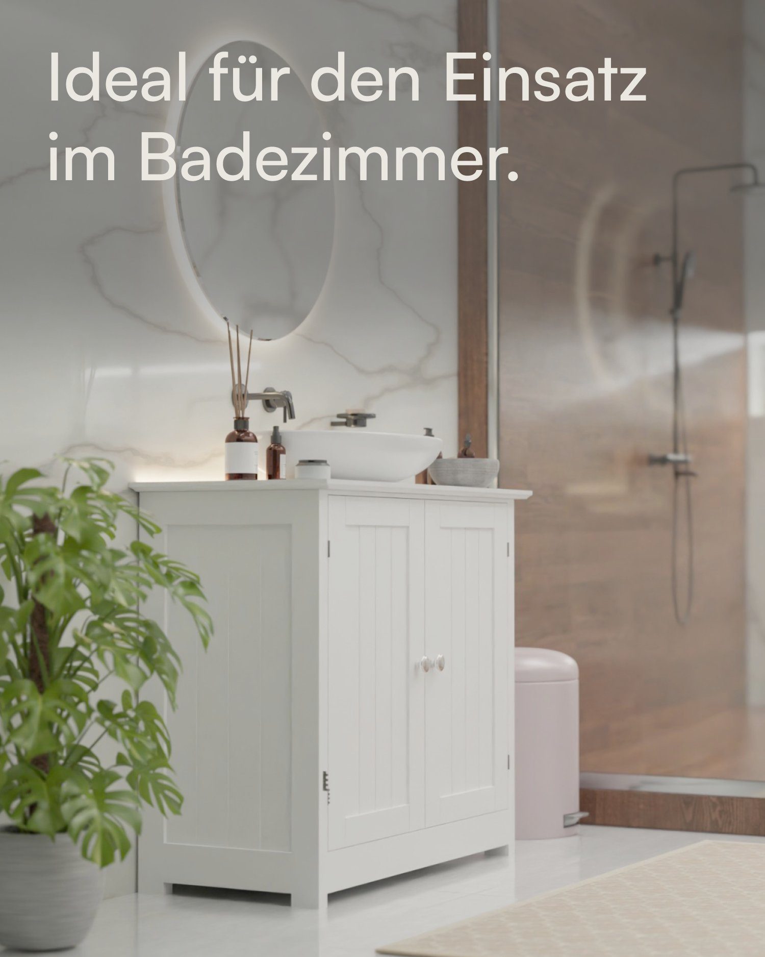 shelfmade Unterschrank Landhaus Waschbeckenunterschrank Marbella Baduntersc günstig online kaufen