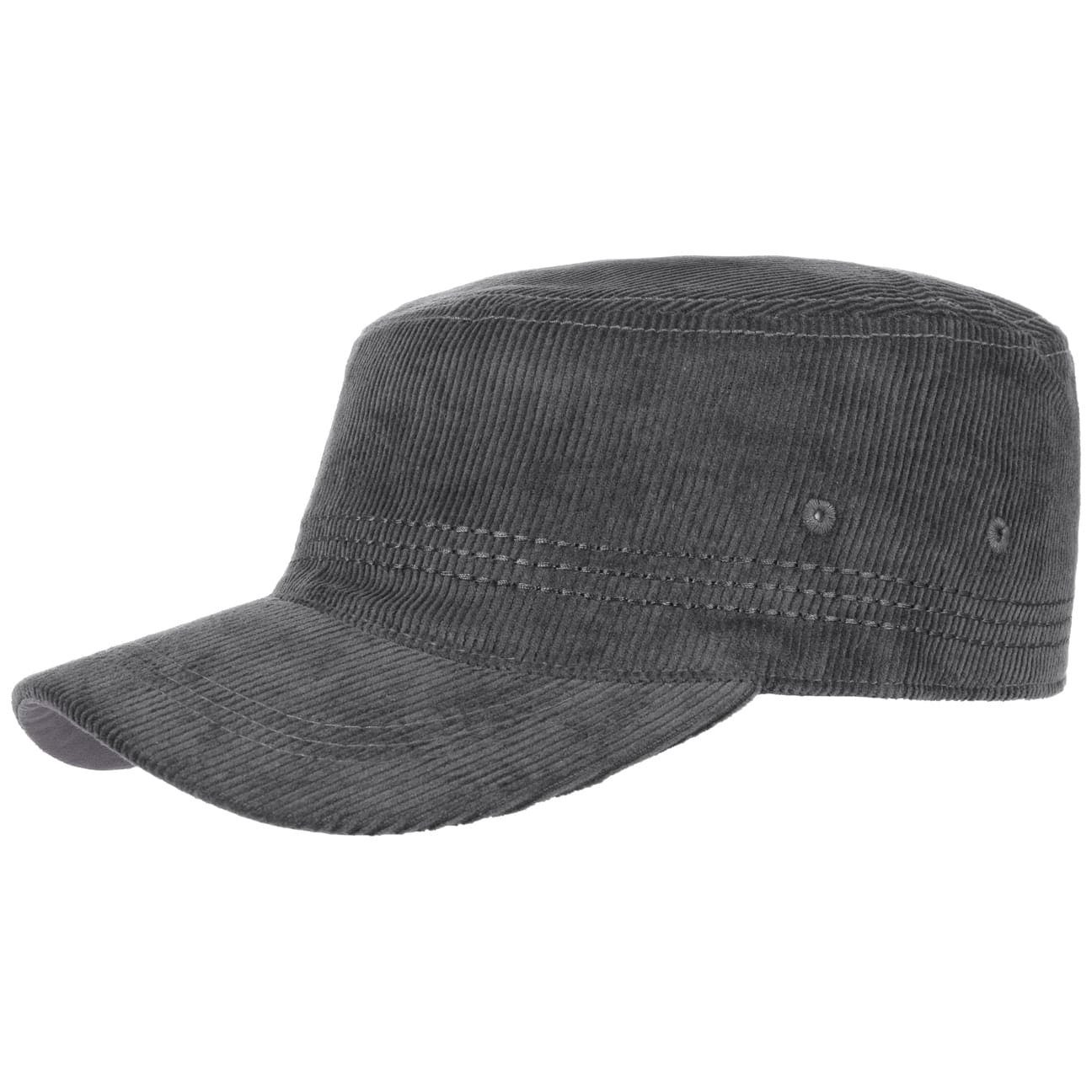 Lipodo Army Cap (1-St) Cordcap mit Schirm anthrazit