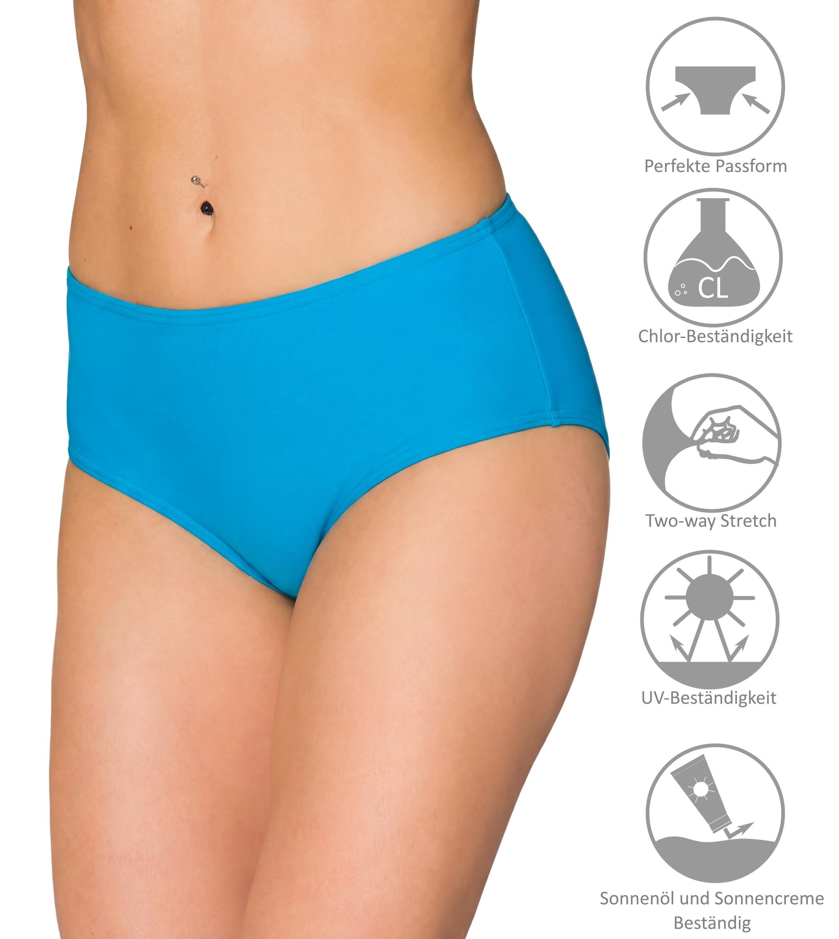 Aquarti Bikini-Hose Aquarti Damen Bikinihose mit Mittelhohem Bund – Bild 5 von 5