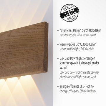 Paul Neuhaus Wandleuchte PALMA, LED wechselbar, Warmweiß, LED