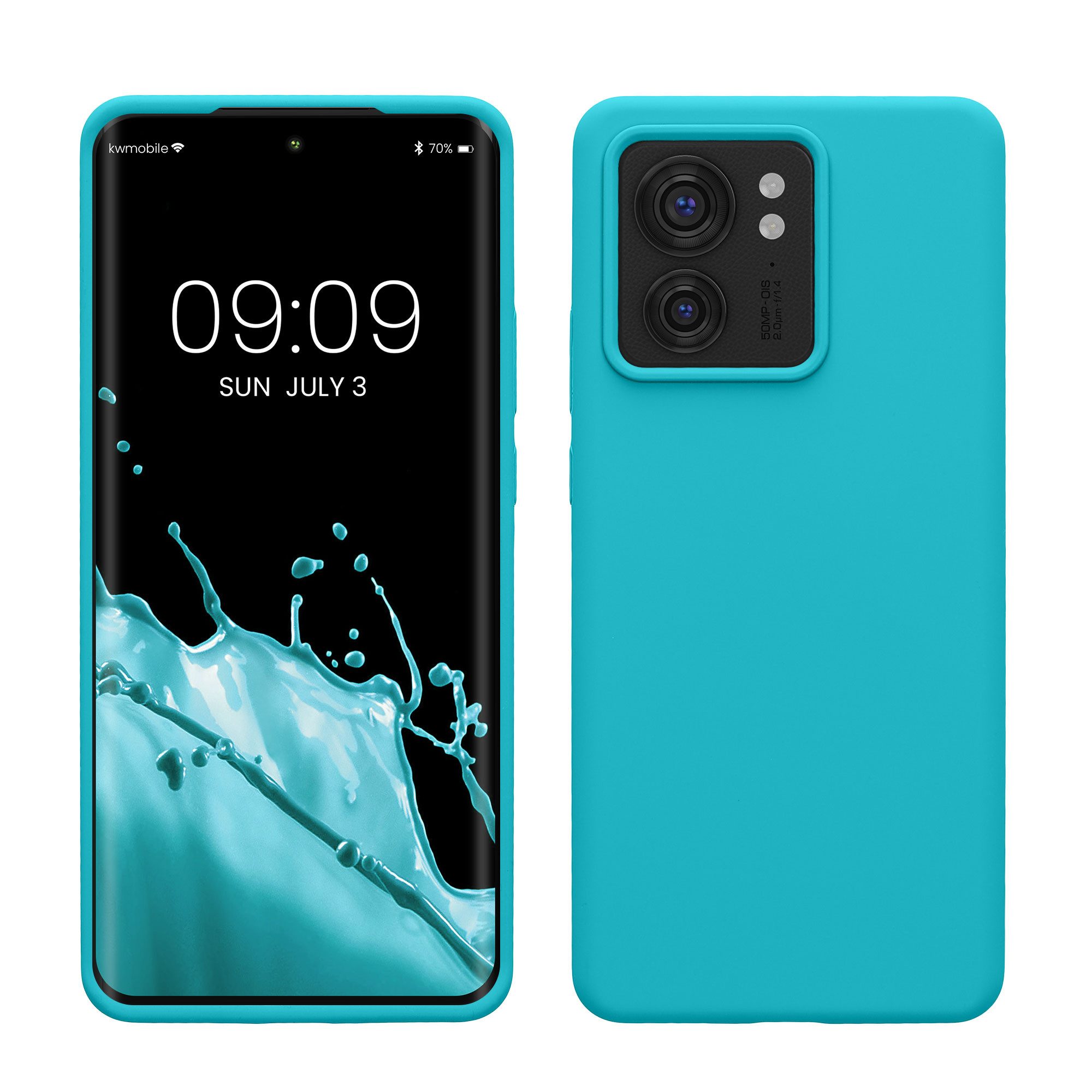 kwmobile Handyhülle Handyhülle für Motorola Edge 40 Hülle, Weiches Handy Silikon Case - Schutzhülle Cover