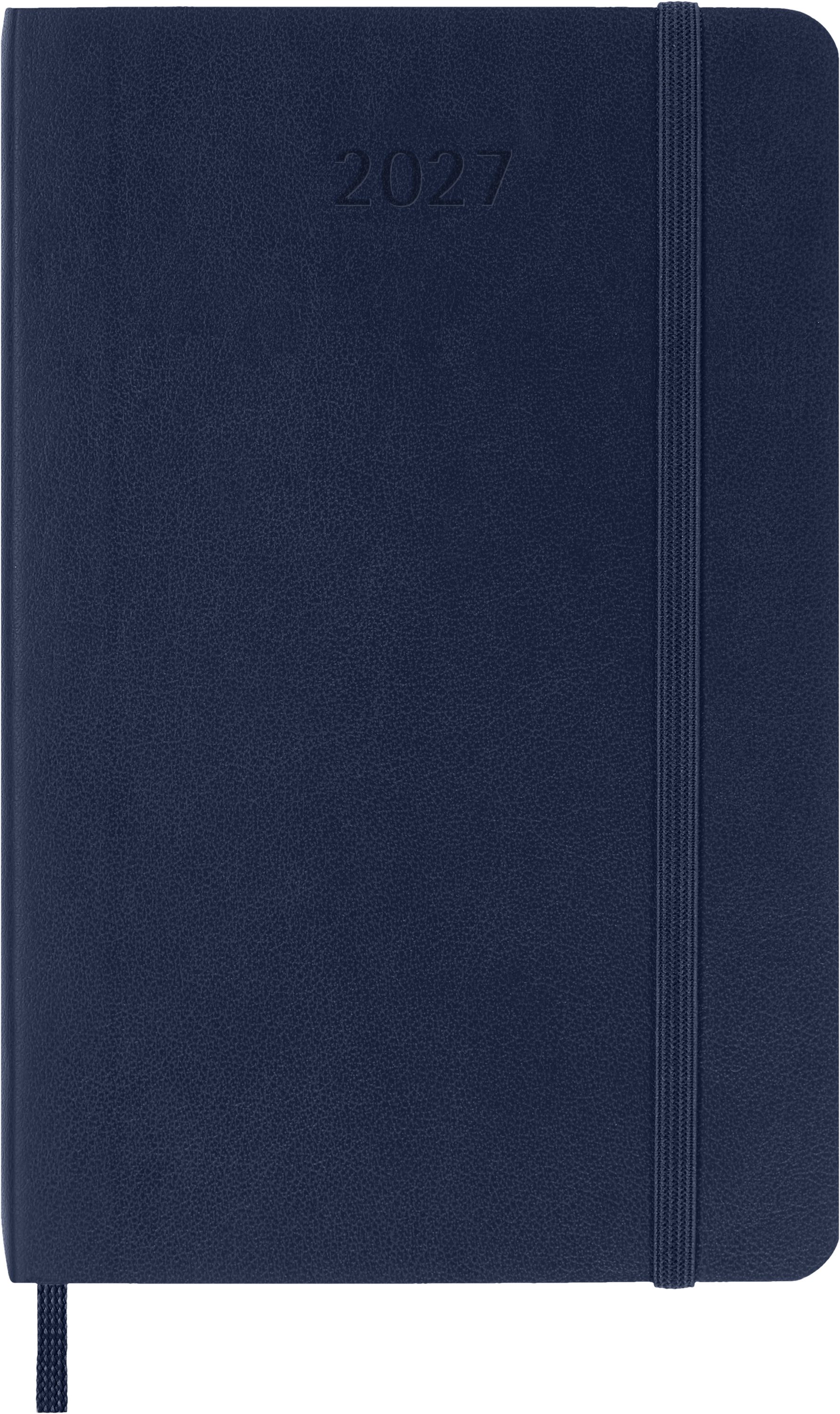 MOLESKINE Buchkalender, MOLESKINE 12 MONATE TAGES NOTIZKALENDER 2027 - SOFTCOVER - P/A6 - BLAU