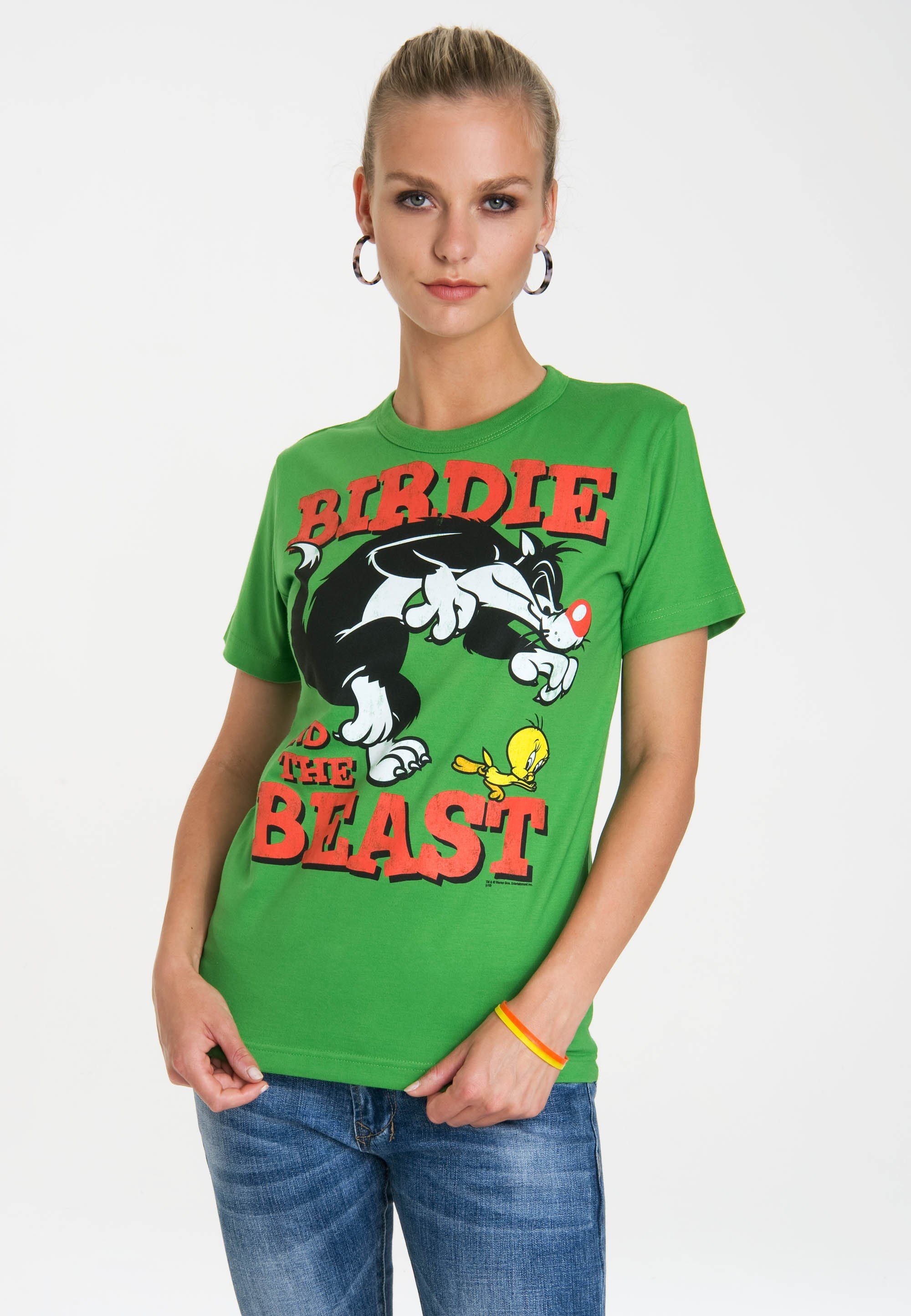 LOGOSHIRT T-Shirt Looney Tunes – Sylvester günstig online kaufen