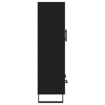 furnicato Sideboard Highboard Schwarz 69,5x31x115 cm Holzwerkstoff